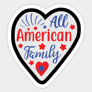 All American Family Sticker